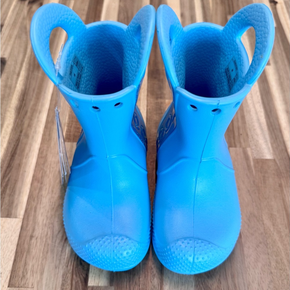 CROCS Kids Bright Blue Rain Boots